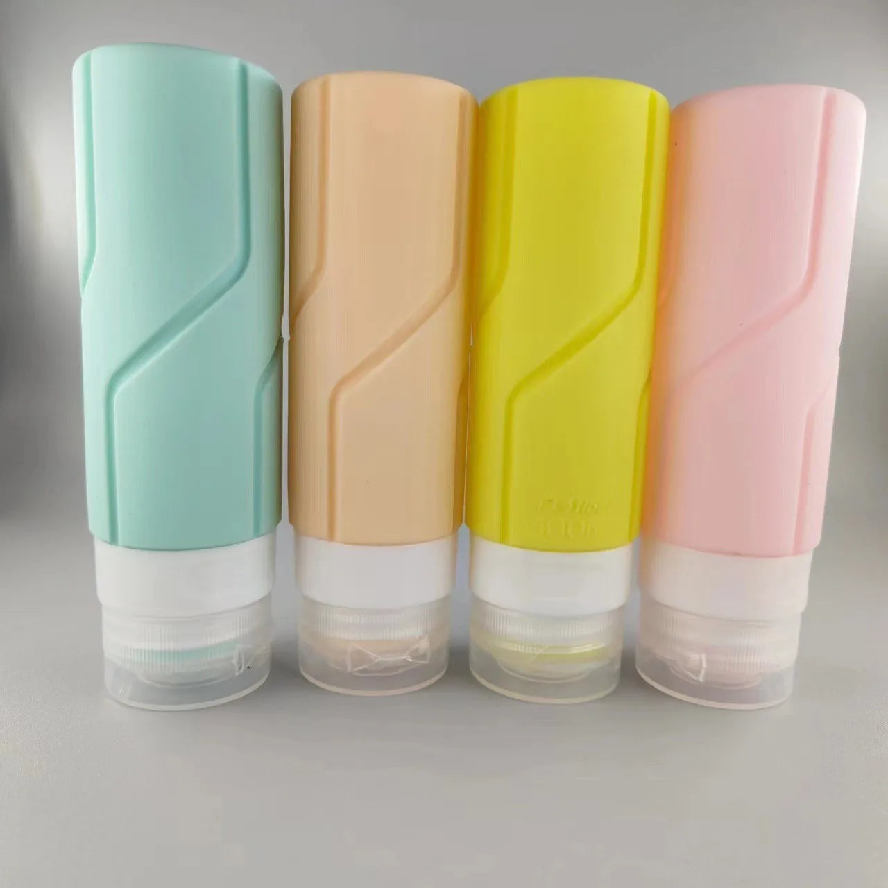3oz Leak Proof Refillable Travel Accessories for Shampoo Conditioner BPA Free Travel Bottles for Toiletries with Toiletry Bag