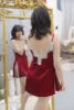 Wholesale Ladies Satin Nightgown Mini Slip Chemise Short Nightwear Silk Nightdress Women Summer Pajamas Set