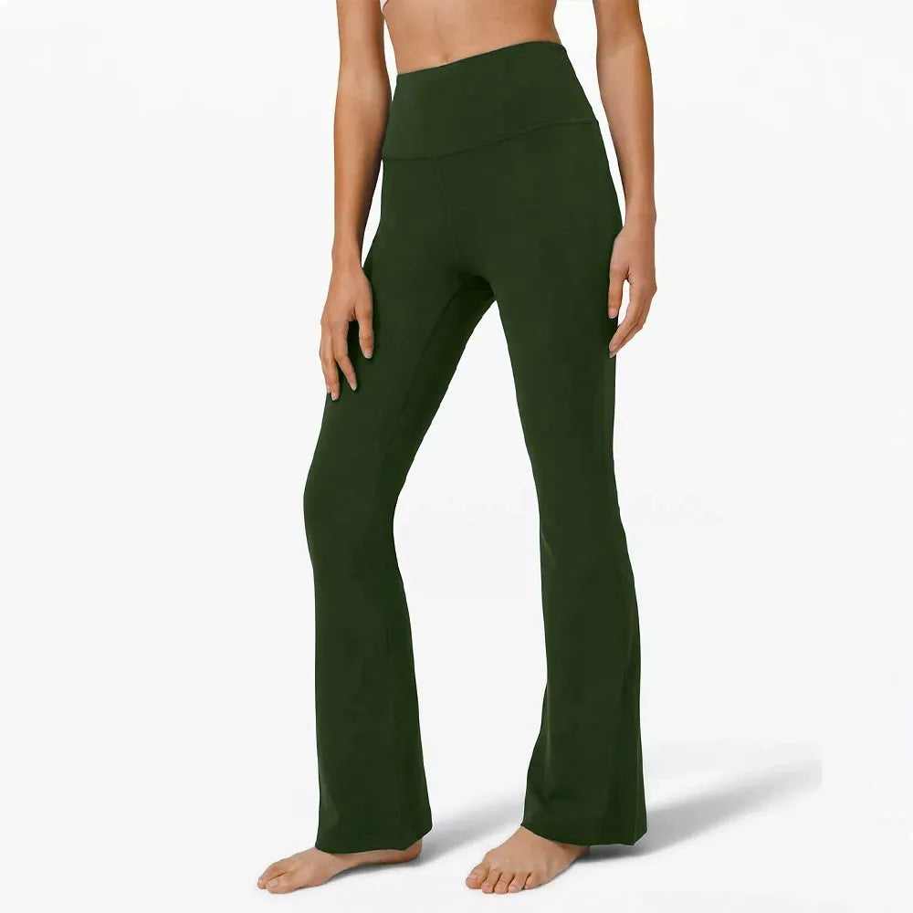 US Size Fashion Yoga Pants Bootcut High Waisted Bell Bottom Leggings for Women Vendor Flared Leggings