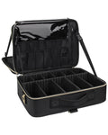 Relavel Professional Train Case 16.5 Inches Zipper Bag Travel Accessories Waterproof Cosmetic Bag Storage Box