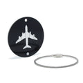 Promotional Gifts Round Baggage Tag Travel Accessories Suitcase ID Name Tag Steel Wire Anodized Aluminum Luggage Tag Round Metal