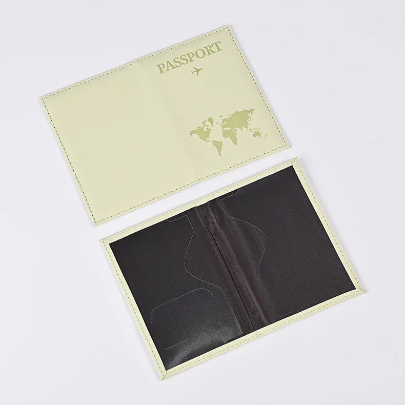 Factory Price 3x4 Inches Passport Holder ID Cover Bank Card Business PU Wallet Case Holder Air Plan Travel Accessories