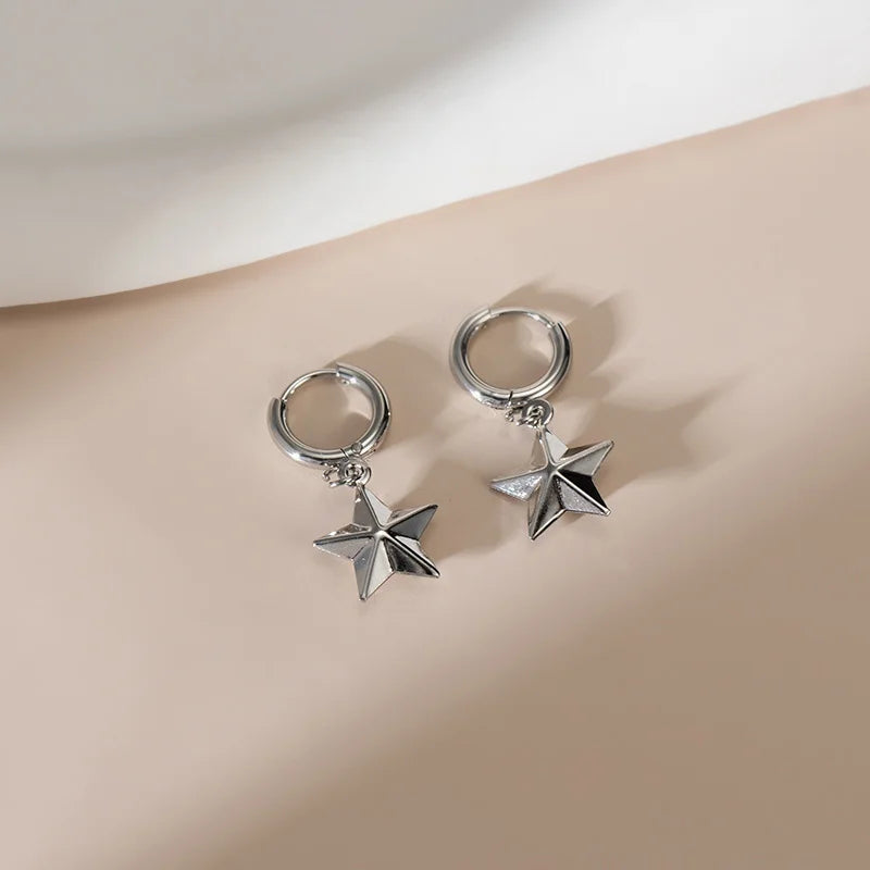 Elegant Stainless Steel Pendant Earrings Trendy Beach Vacation Pendant Earrings Party Travel Accessories Gifts for Women