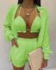 PASUXI Hot Sale Women Clothing Cotton Short Sleeves Neon Two Pieces Shorts Set Casual 2 Piece Women Outfit