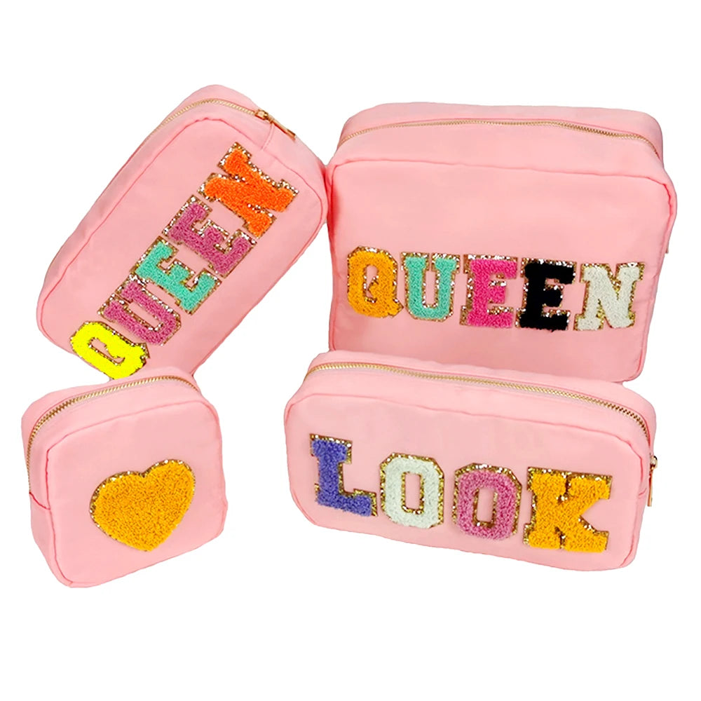 SUN CLOVER Stock Small Size Multi Color Waterproof Nylon Premium Organizer Waterproof Travel Accessories Mini Cosmetic Bag