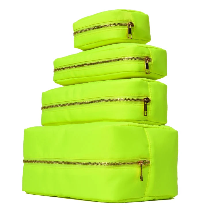 SUN CLOVER Stock Small Size Multi Color Waterproof Nylon Premium Organizer Waterproof Travel Accessories Mini Cosmetic Bag