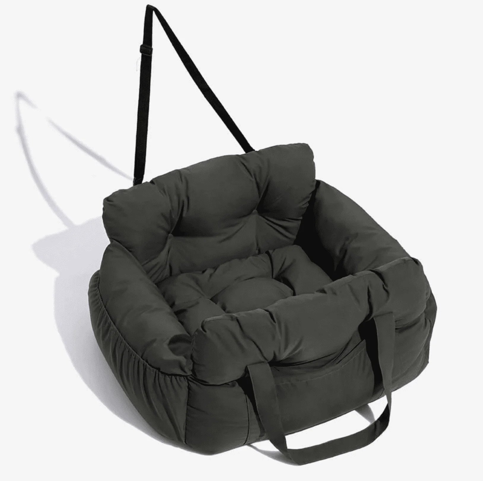 Portable Dog Car Seat Dog Travel Accessories Dual-use Car Pet Bed Booster Seat with Handy Side Pocket for Small and Medium Dogs
