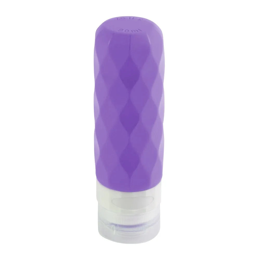 Sinodiving Silicone Travel Bottles Toiletries 4Pack Tsa Approved 3oz Leak-Proof Refillable Bottles BPA Free Travel Accessories