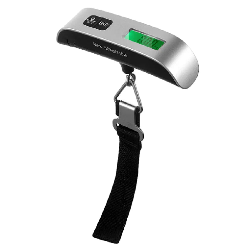 50kg Digital Luggage Scale Travel Accessories Baggage Scale with 110lbs Capacity Hanging  Luggage Weighing Scale for Travelers