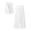 PB&ZA Women 2025 Summer New Fashion vest slimming suit pants Suit Vintage Sleeveless Vest Female + Pants Women's Suit