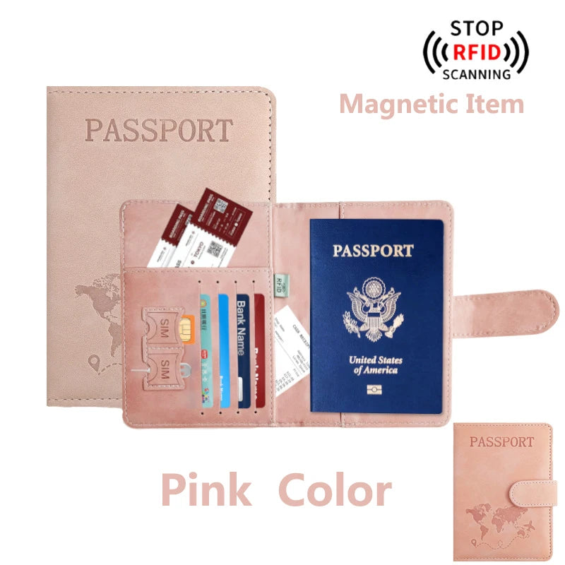 Passport Holder for Travel Essentials  Passport Wallet,Passport Book Holders for Women/Men Cover Case for Travel  Accessories