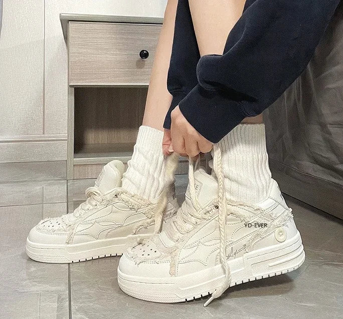 Women Shoes Men Retro Punk Y2K Star Skateboard Shoes Street Denim Purple Fashion Sneakers Couple Outdoor Gym Sports Casual Shoes