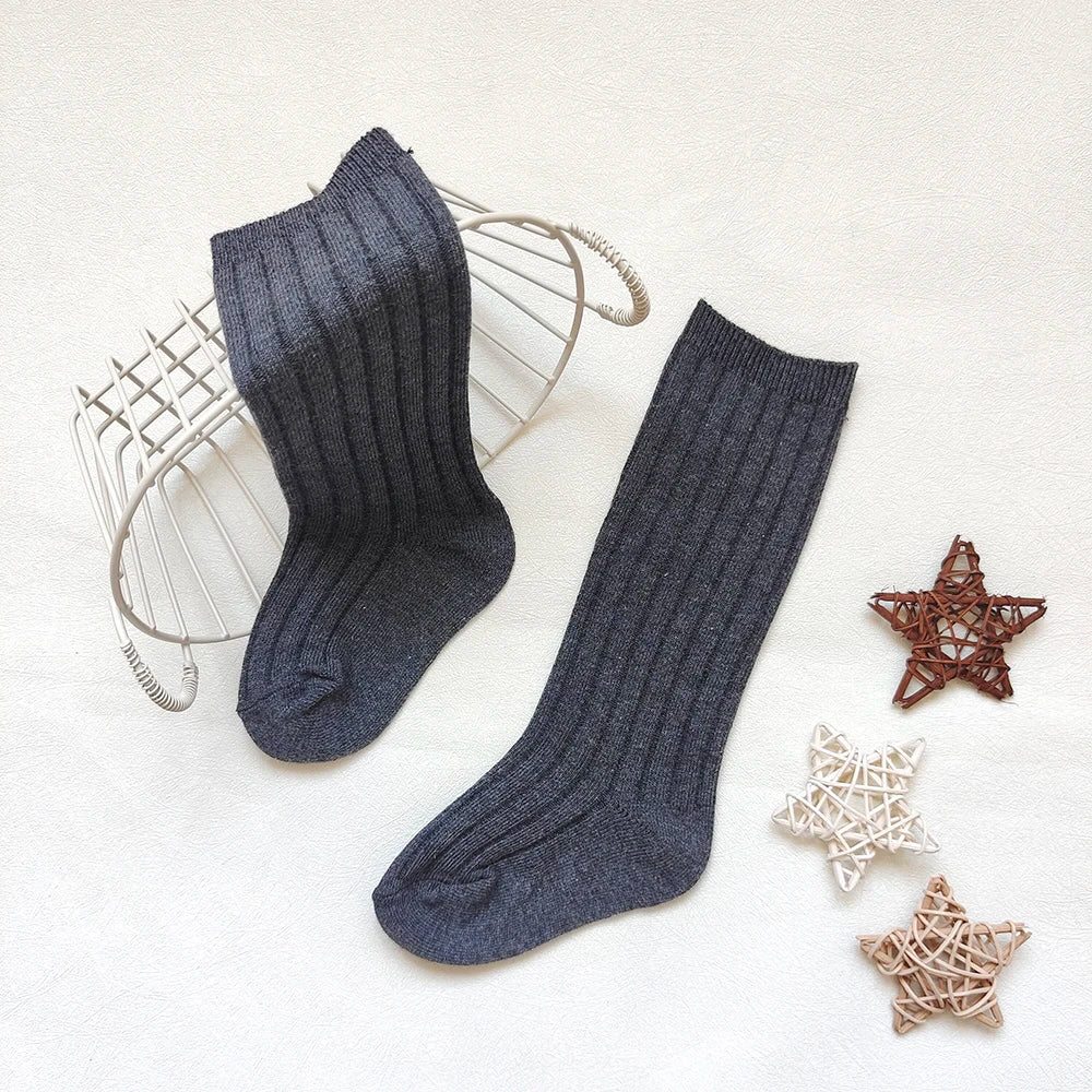 New Baby Stockings Spanish Boys And Girls Cotton Sock Long Soft Striped Children's Knee High Socks Kids School Uniform Socken