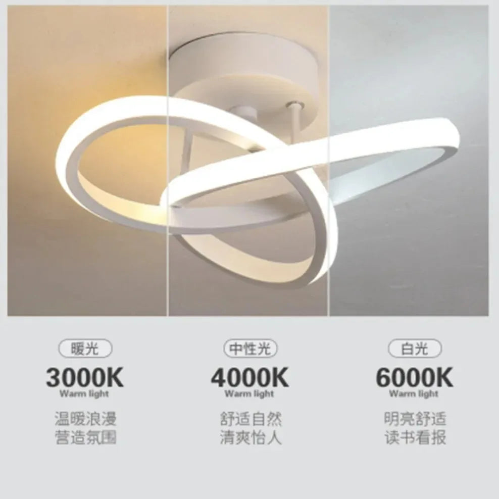 Modern LED Aisle Ceiling Lights Nodic Home Lighting Led Surface Mounted for Bedroom Living Room Corridor Light 3-color lighting