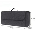 Car Trunk Organizer Soft Felt Storage Box Homefish Large Anti Slip Compartment Boot Storage Organizer Tool Car Storage Bag