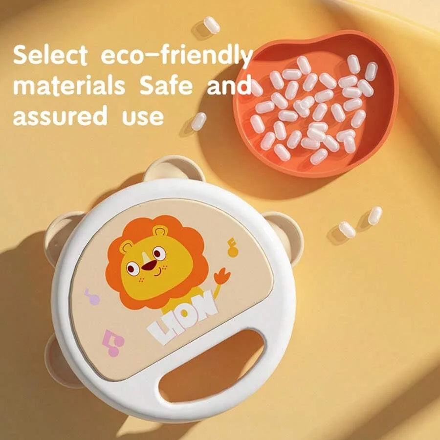 Baby Clapping Tambourine Delicate Tambourines Percussion Instrument Adorable Tambourines Handheld Tambourine Instrument For Kids