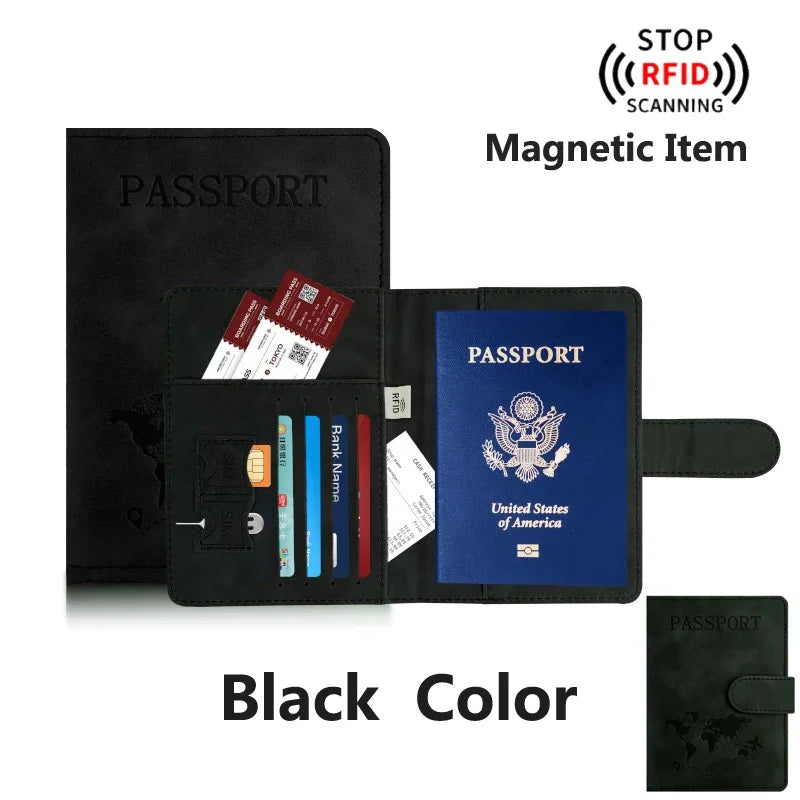 Passport Holder for Travel Essentials  Passport Wallet,Passport Book Holders for Women/Men Cover Case for Travel  Accessories