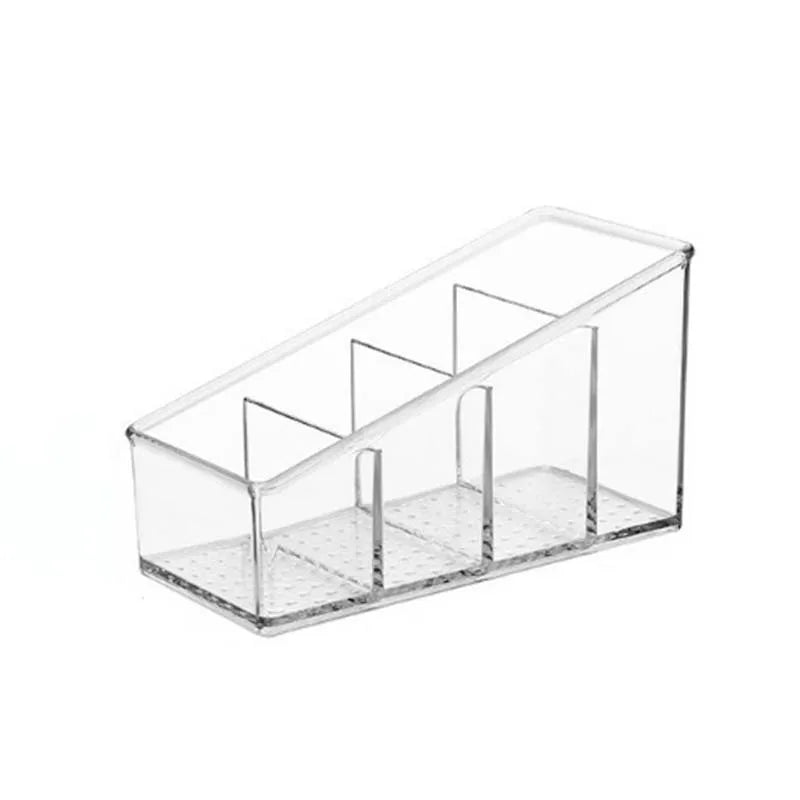 4Grids Desktop Organizer Remote Control Phone And Tv Holder Desk Storage Box Cosmetics Brush Storage Holder Organizations