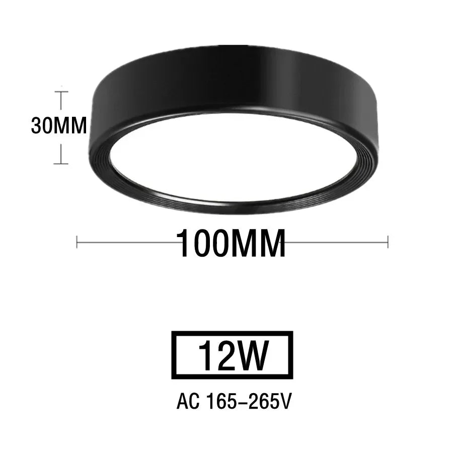 Nordic modern downlight surface mounted LED ceiling light spotlight three light color conversion LED downlight indoor lighting