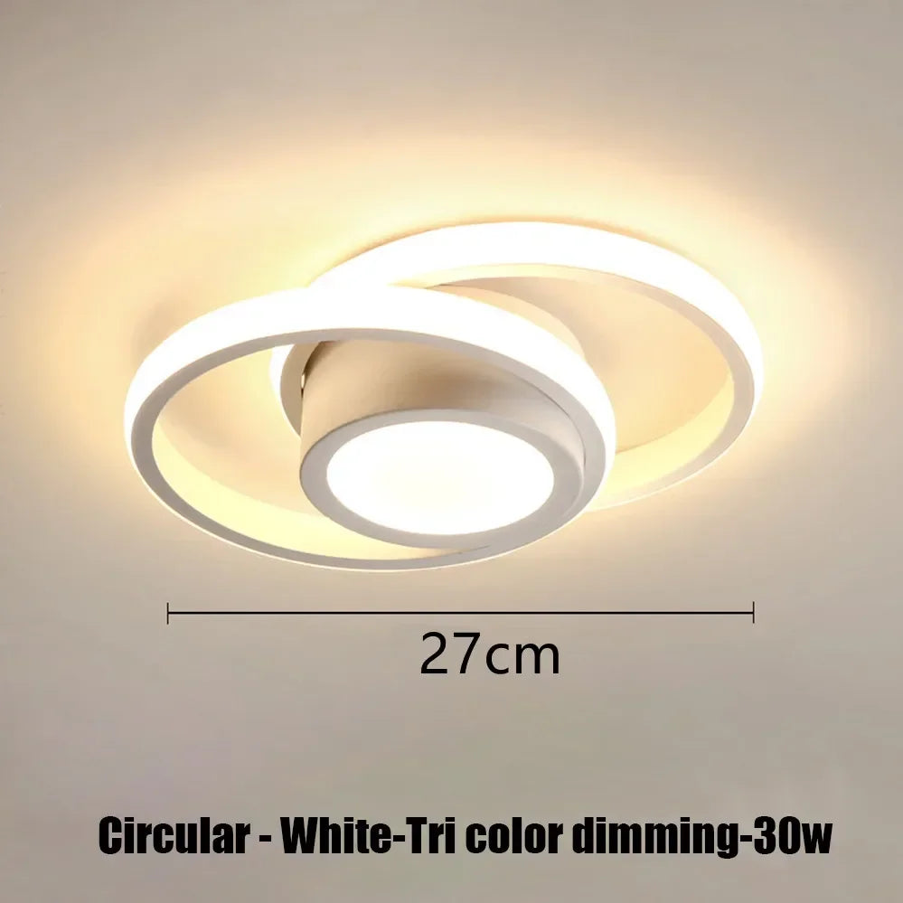 Modern LED Aisle Ceiling Lights Nodic Home Lighting Led Surface Mounted for Bedroom Living Room Corridor Light 3-color lighting