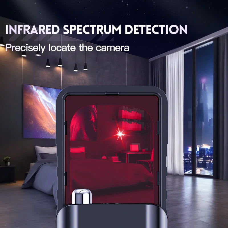 Smart camera detector, anti-eavesading, anti-stealing, anti-tracking, very suitable for meeting rooms, families, hotels, cars