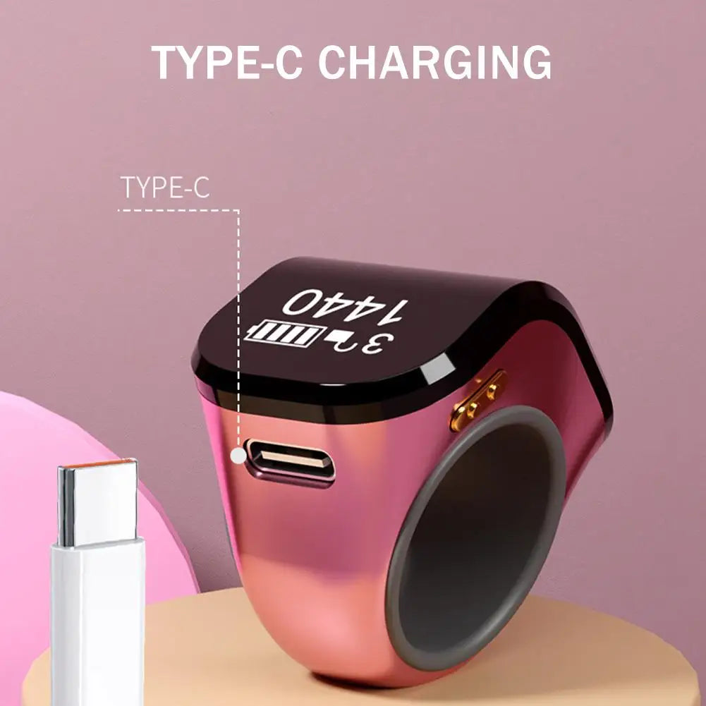 Ring Fitness Counter Intelligent Battery Display Counter Waterproof Touch Screen Ethnic Electronic Digital Hand Press Counter