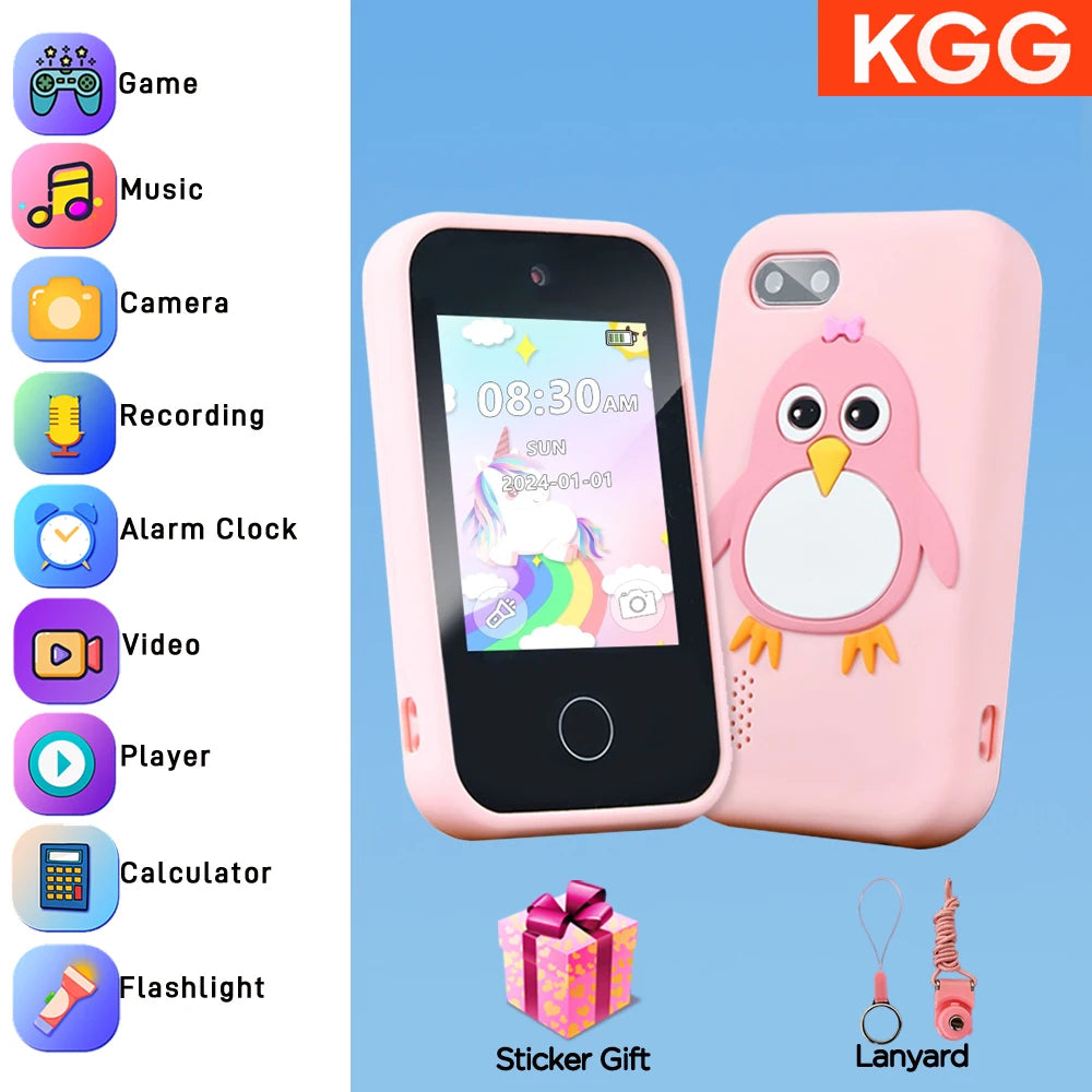 Kids Smart Phone Toy TouchScreen Unicorn Baby Mobile MP3 Music Player Digital Camera Educational Toys Girls Boys Birthday Gifts