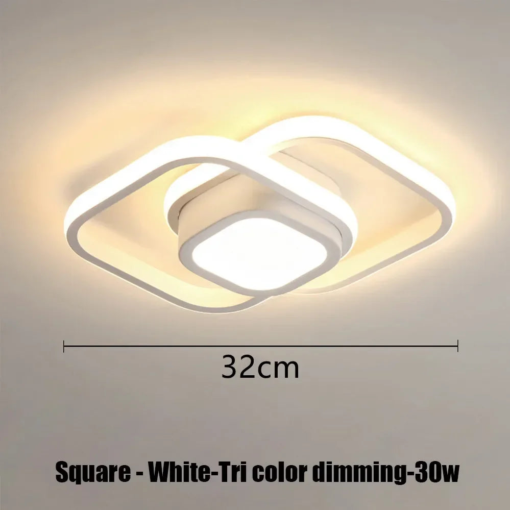 Modern LED Aisle Ceiling Lights Nodic Home Lighting Led Surface Mounted for Bedroom Living Room Corridor Light 3-color lighting