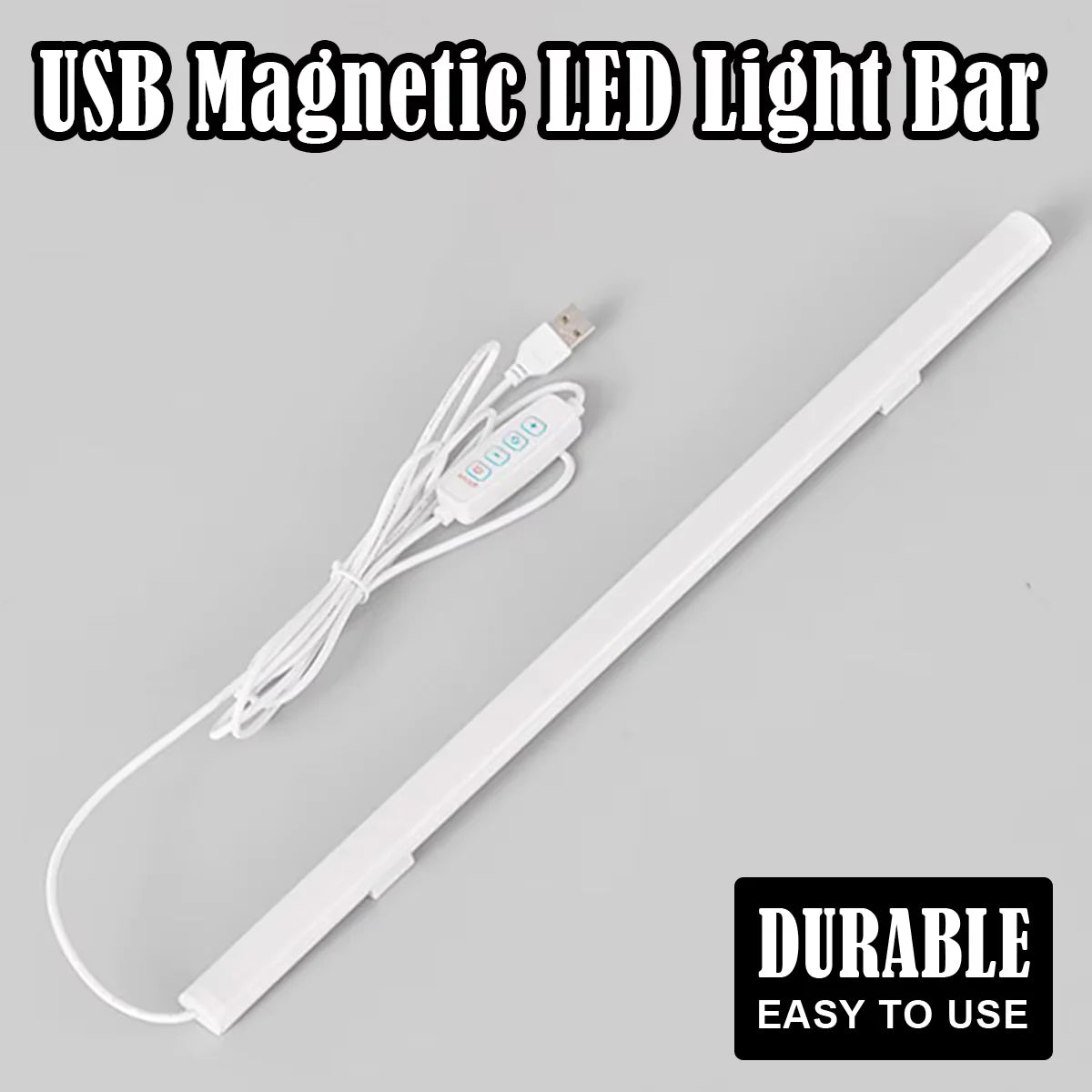 Led Light Tube Reading Lamp Learning 3colors Leds Night With Magnetic Usb Plug 20cm-50cm Strip Dimmable Bar Desk Bedside Cabinet