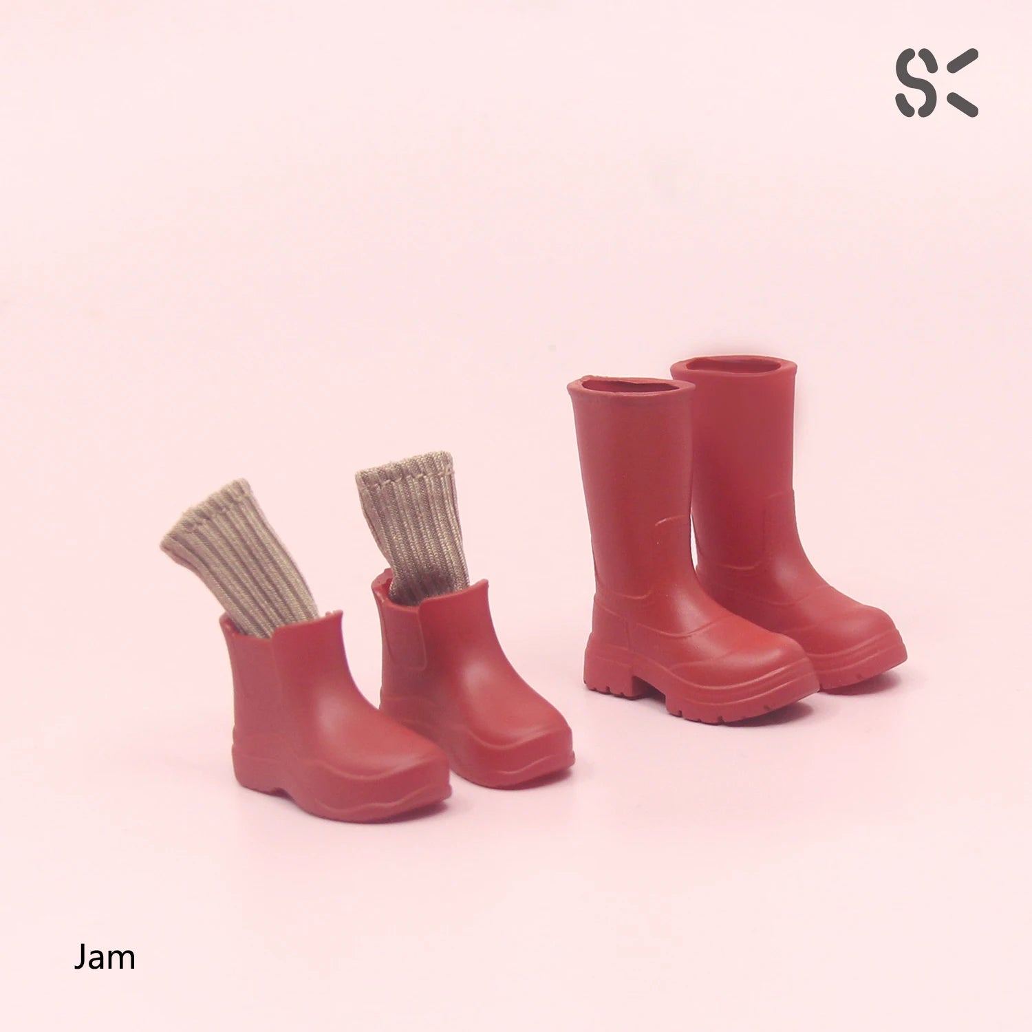 In-stock! SK Couture Rubber Boots for Blythe Obitsu 22, 24, Pureneemo XS-M