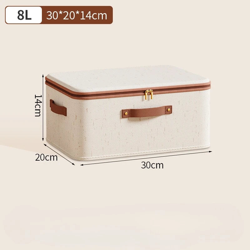 Extremely Large Thicken Clothes Organizer Home Cotton Linen Quilt Pants Sweater Storage  Box Bedroom Closet Wardrobe Organizer