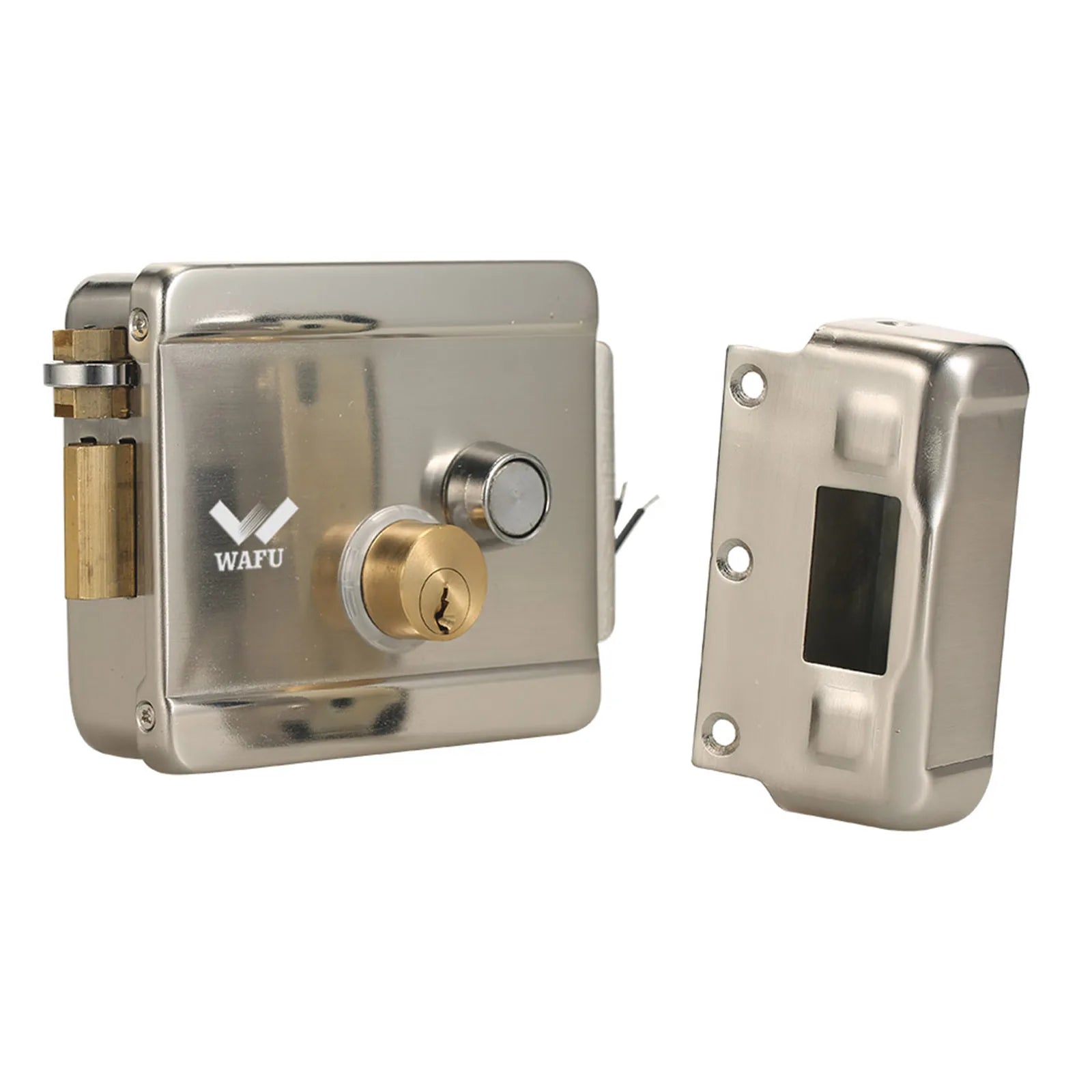 Secure Electric Metallic Lock WAFU Smart Electric Gate Door Lock Electronic Door Lock Door Access Control Tool for Home Office
