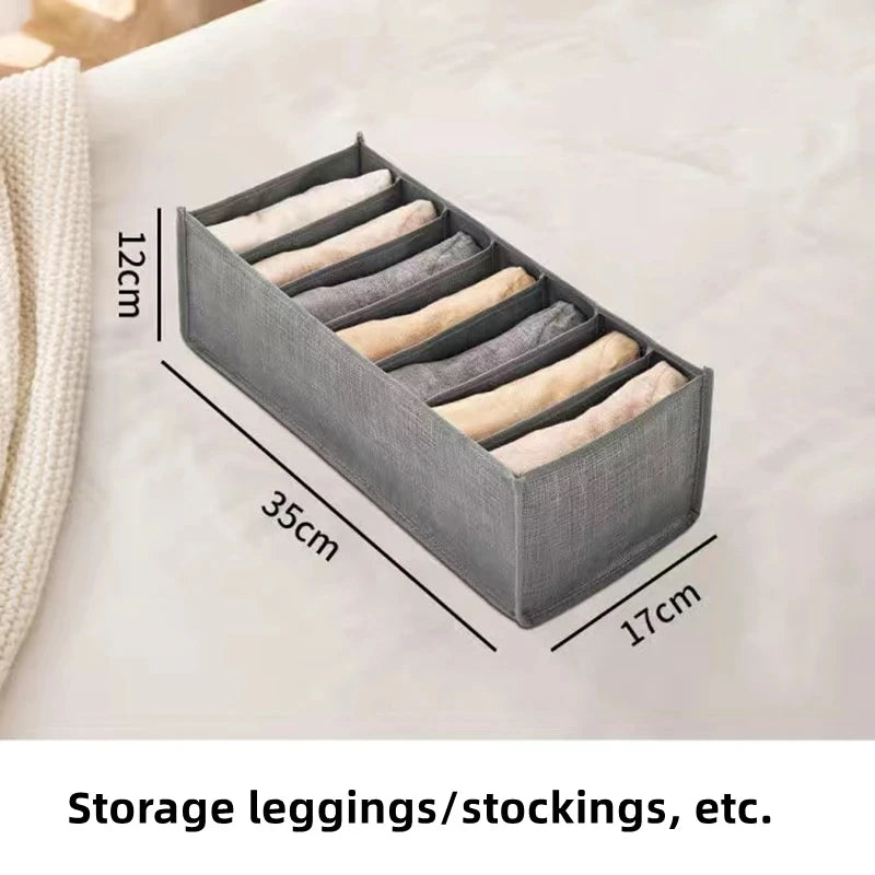 Clothes Organizer Trousers Clothes Jeans Storage Box Wardrobe Clothes Organizer Underwear Bra Socks Artifact Compartment Box
