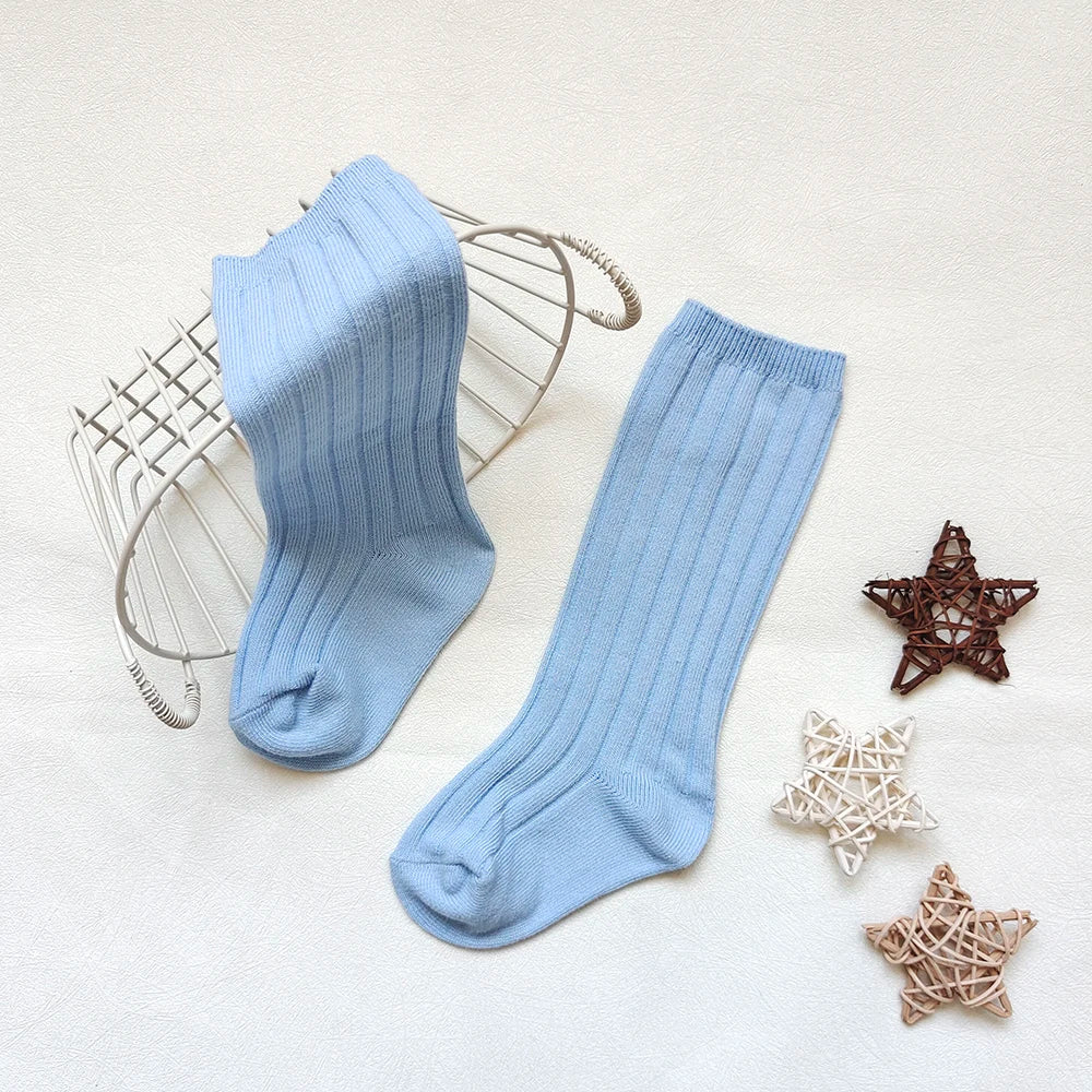 New Baby Stockings Spanish Boys And Girls Cotton Sock Long Soft Striped Children's Knee High Socks Kids School Uniform Socken