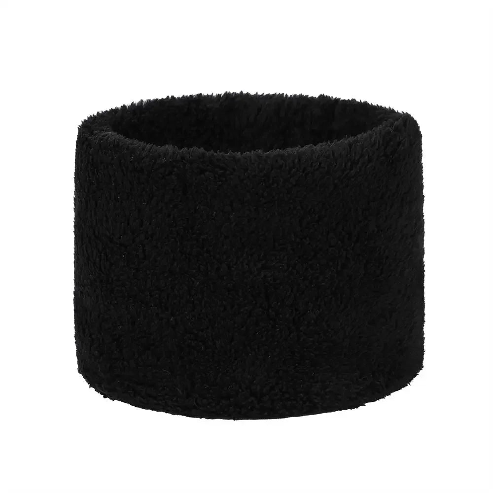 Fashionable Plush Neck Gaiter Keep Warm Solid Color Cold-proof Collar Half Face Mask For Autumn Winter Face Cover