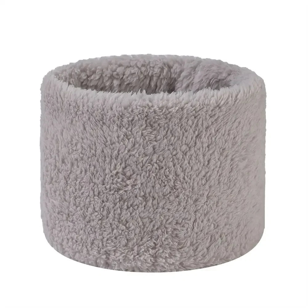 Fashionable Plush Neck Gaiter Keep Warm Solid Color Cold-proof Collar Half Face Mask For Autumn Winter Face Cover