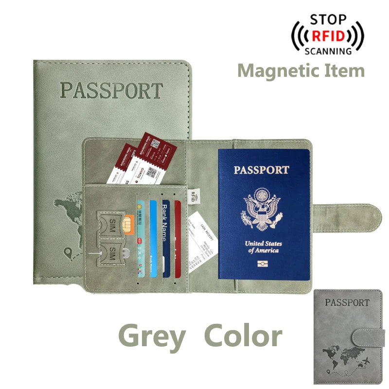 Passport Holder for Travel Essentials  Passport Wallet,Passport Book Holders for Women/Men Cover Case for Travel  Accessories