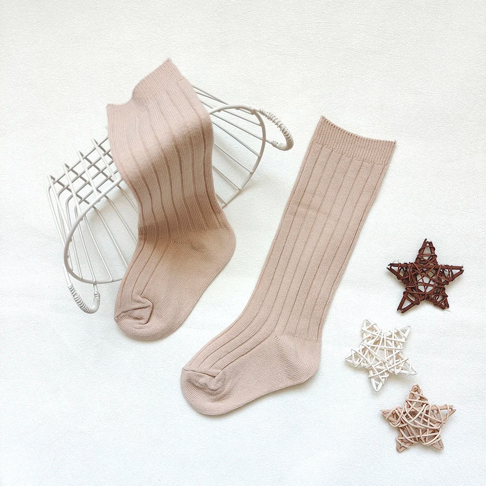 New Baby Stockings Spanish Boys And Girls Cotton Sock Long Soft Striped Children's Knee High Socks Kids School Uniform Socken