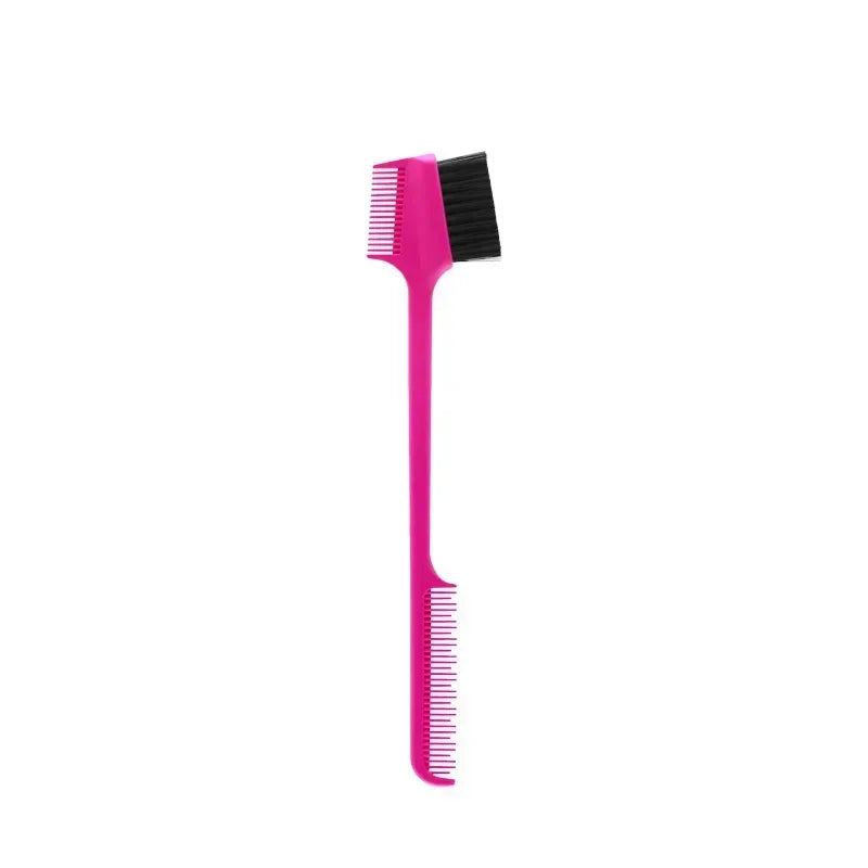 Beauty Edge Brush Comb Vendor Double Sided 3 In 1 Edge Control Brush for Baby Hair Salon Hair Comb Brushes Beauty Tools
