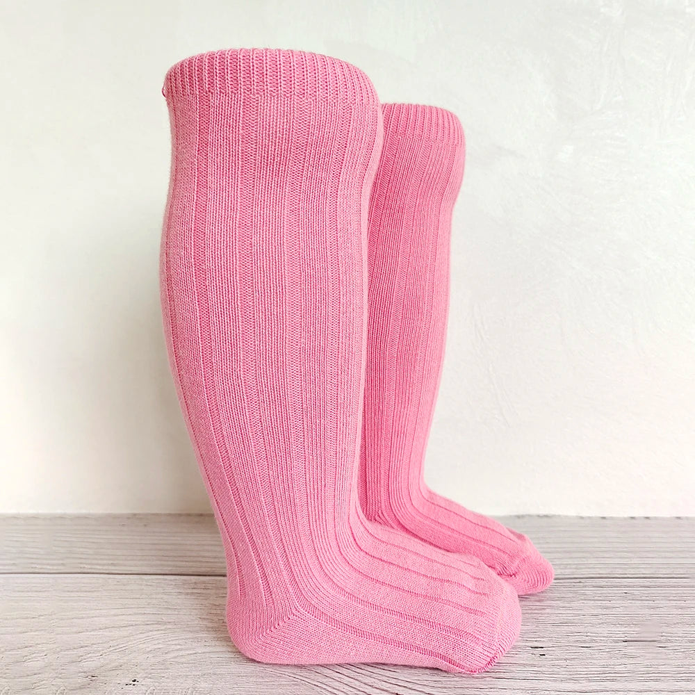 New Baby Stockings Spanish Boys And Girls Cotton Sock Long Soft Striped Children's Knee High Socks Kids School Uniform Socken