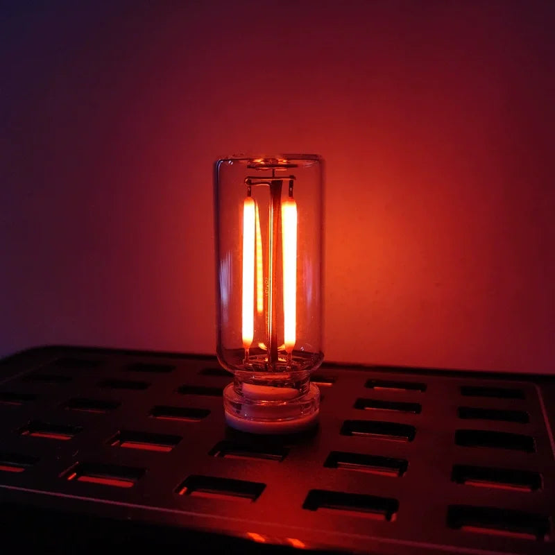 Car USB Night Light Touch Dimmable LED Filament Lamp Portable Lighting Plug and Play Decorative Atmosphere Light for Car Bedroom