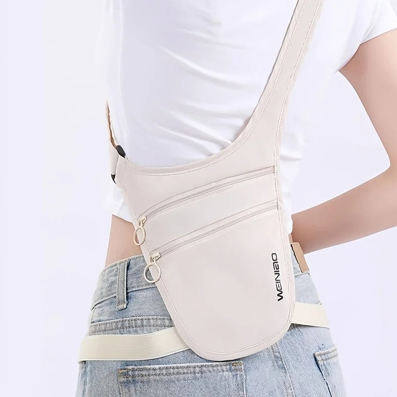 Travel Anti-Theft Waist Bag, Can Store Passport ID Money Credit Card Crossbody Small Bag, Outdoor Sports Running Belt Bag