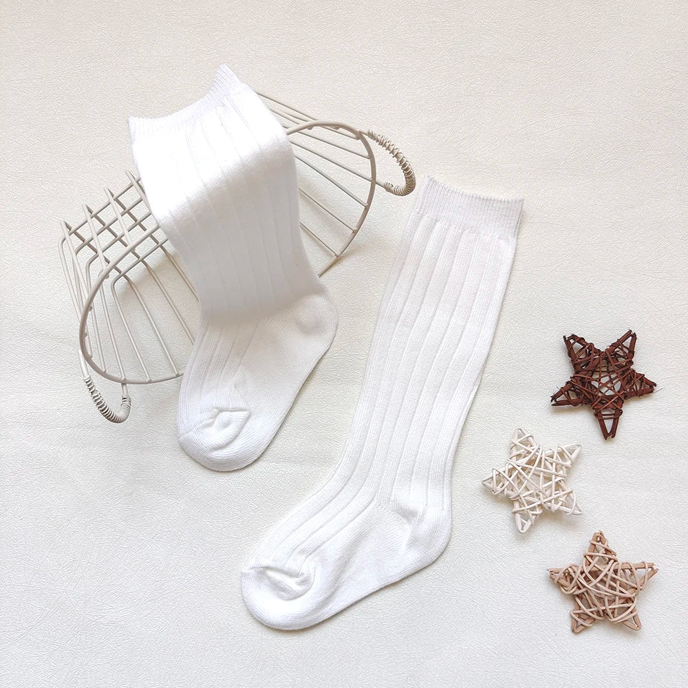 New Baby Stockings Spanish Boys And Girls Cotton Sock Long Soft Striped Children's Knee High Socks Kids School Uniform Socken