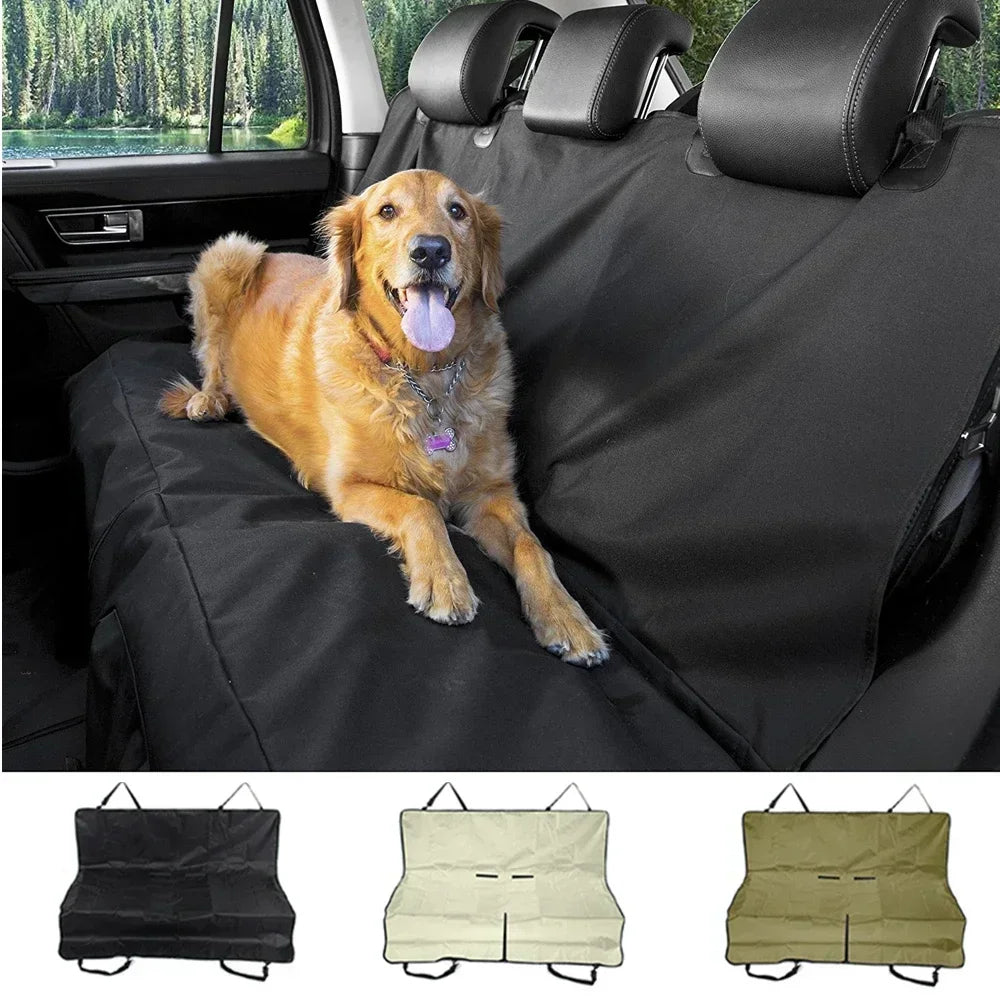 Car Rear Seat Cover DogMatBlanketHammockPupTravelPadProtector Durable Fit PetProtectorforCarTruckSUVWaterproofPadsFoldableDogMat