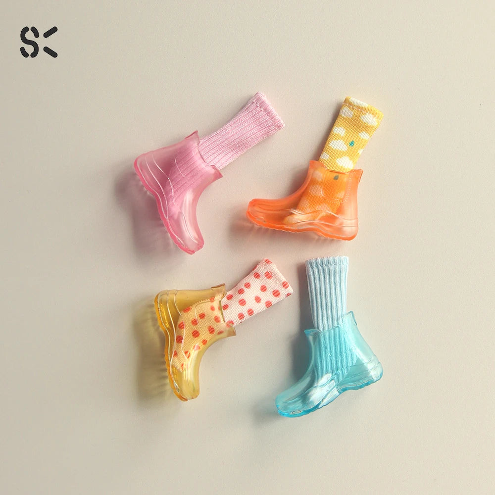 In-stock! SK Couture Rubber Boots for Blythe Obitsu 22, 24, Pureneemo XS-M