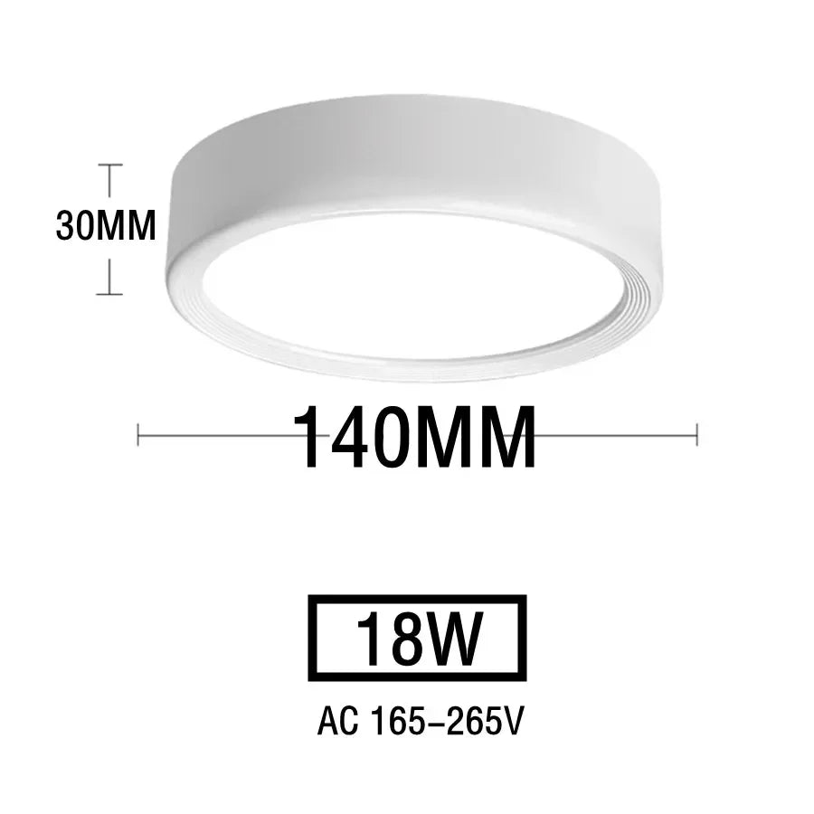 Nordic modern downlight surface mounted LED ceiling light spotlight three light color conversion LED downlight indoor lighting