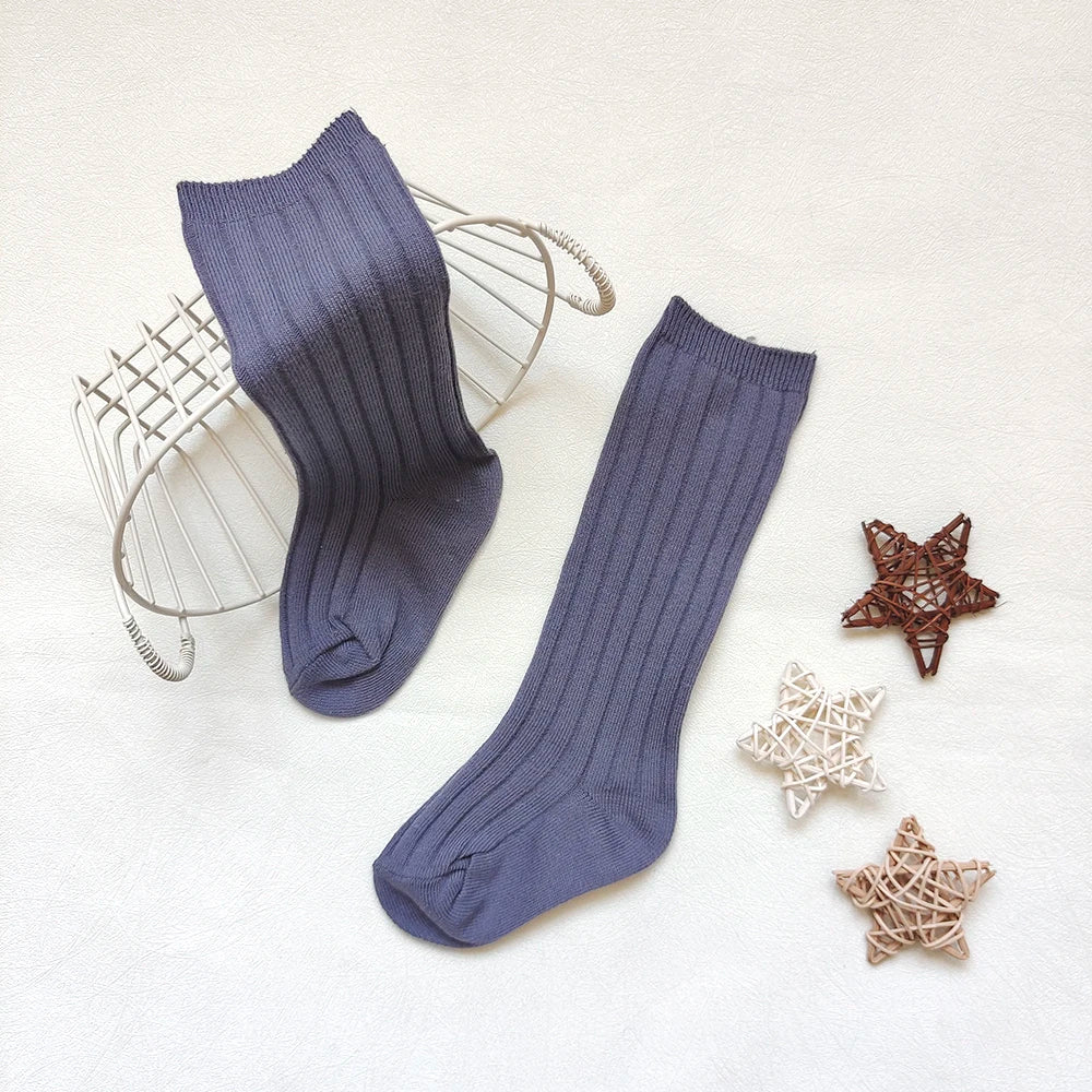 New Baby Stockings Spanish Boys And Girls Cotton Sock Long Soft Striped Children's Knee High Socks Kids School Uniform Socken