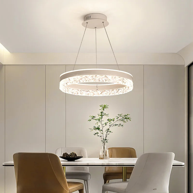 Simple Modern Ceiling Chandelier Adjustable Indoor Lighting High LED 3 Color for Living Room Dining Room Bedroom Decor Ornament