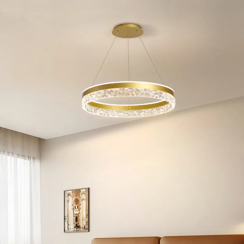 Simple Modern Ceiling Chandelier Adjustable Indoor Lighting High LED 3 Color for Living Room Dining Room Bedroom Decor Ornament