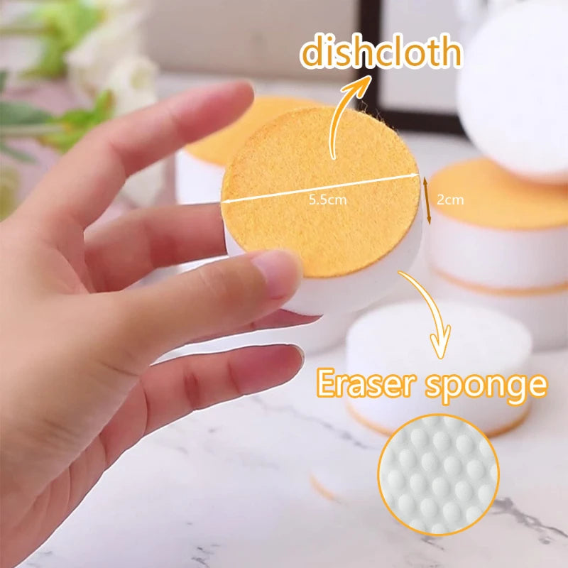 1Pc Home Cleaning Sponge Dual-Sided Cleaner Sponges For Bowl Washing Kitchen